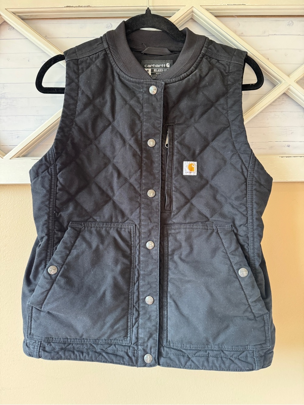 Carhartt Women's Quilted Utility Vest in Black